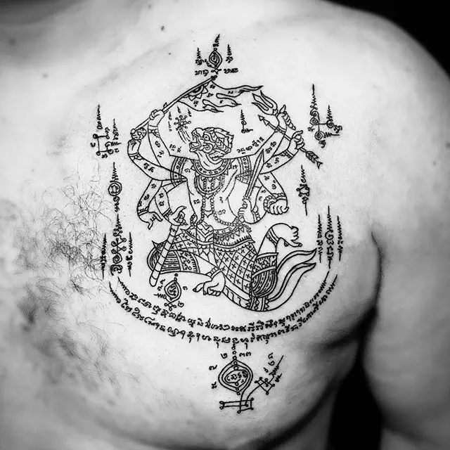 Khám Phá Nghệ Thuật Hình Xăm Khmer Hanuman 3D Đẹp Và Ý Nghĩa 20