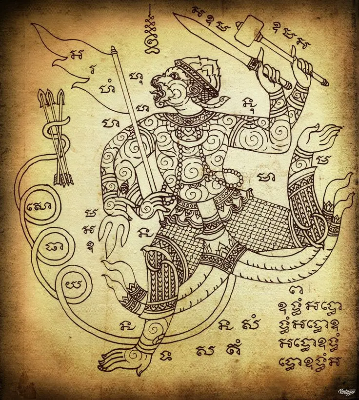 Khám Phá Nghệ Thuật Hình Xăm Khmer Hanuman 3D Đẹp Và Ý Nghĩa 42
