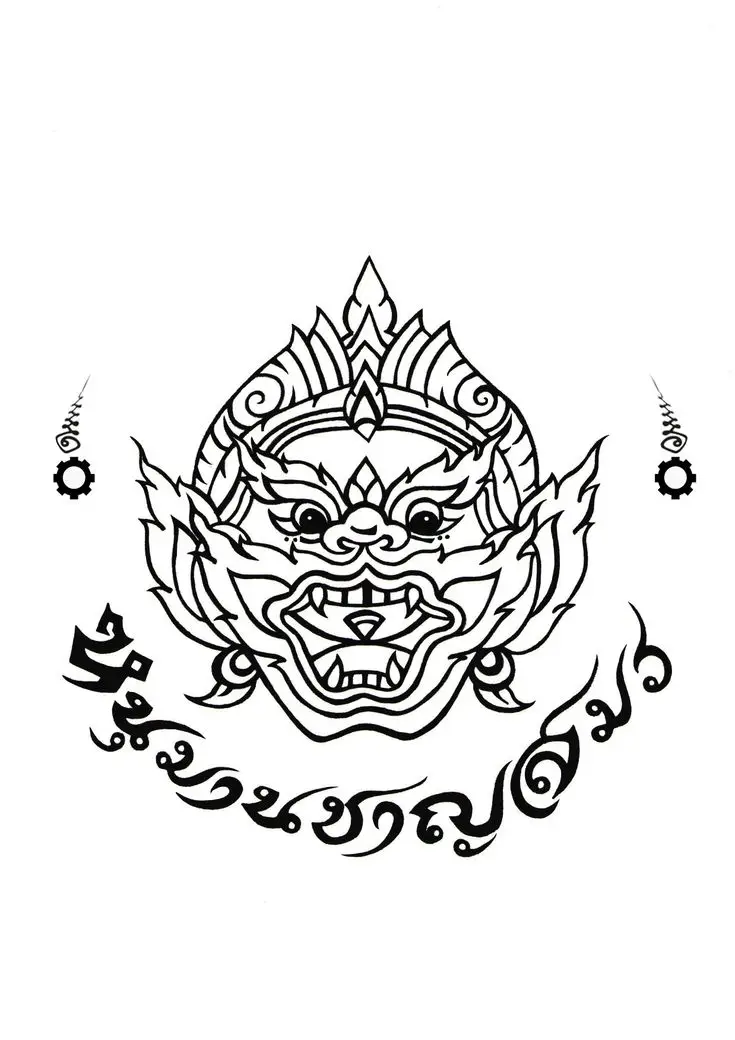 Khám Phá Nghệ Thuật Hình Xăm Khmer Hanuman 3D Đẹp Và Ý Nghĩa 46