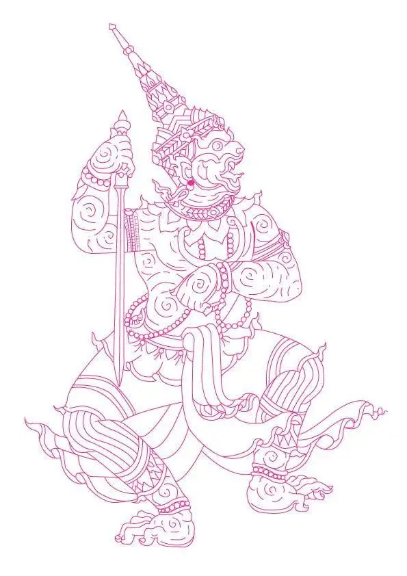 Khám Phá Nghệ Thuật Hình Xăm Khmer Hanuman 3D Đẹp Và Ý Nghĩa 61