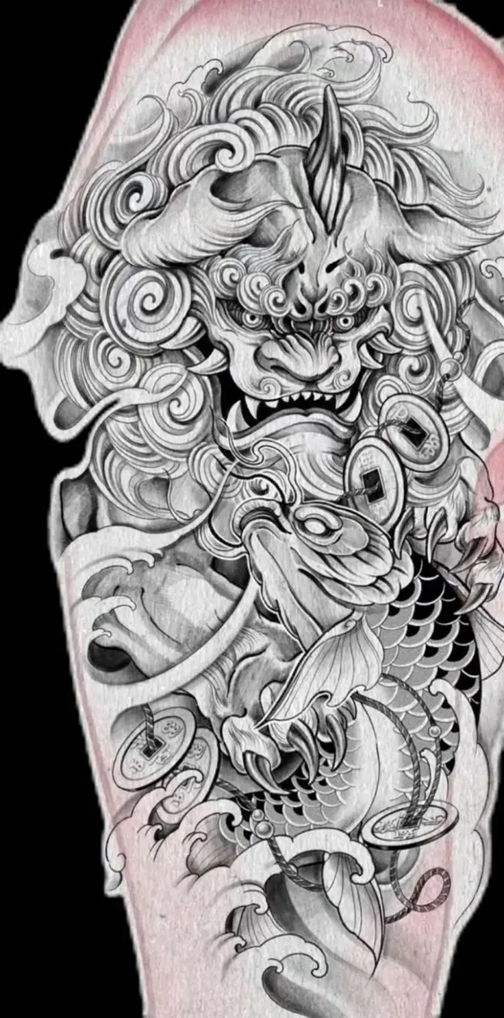 Hình Xăm Kỳ Lân Bắp Tay - Biểu Tượng Của Điều May Mắn 6