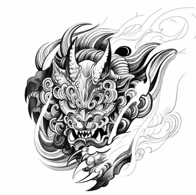 Hình Xăm Kỳ Lân Bắp Tay - Biểu Tượng Của Điều May Mắn 41