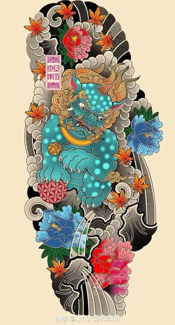 Hình Xăm Kỳ Lân Nhật Cổ Đầy Sáng Tạo 7