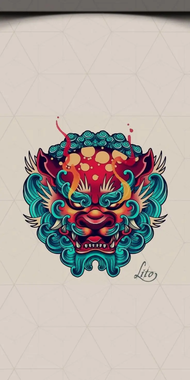 Hình Xăm Kỳ Lân Nhật Cổ Đầy Sáng Tạo 42