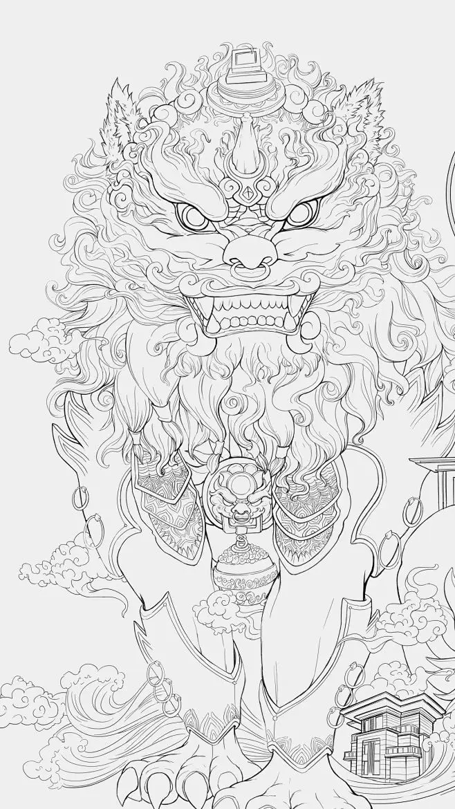 Hình Xăm Kỳ Lân Nhật Cổ Đầy Sáng Tạo 44