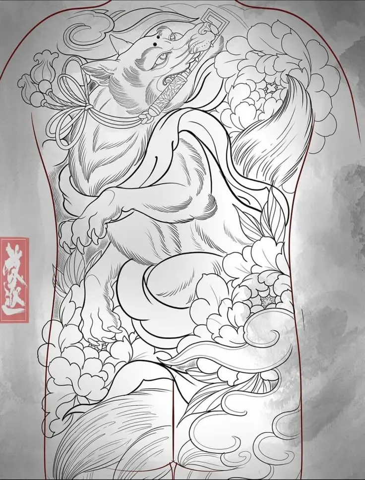 Hình Xăm Long Lân Quy Phụng - Tượng Trưng Cho Sự Hài Hòa 33