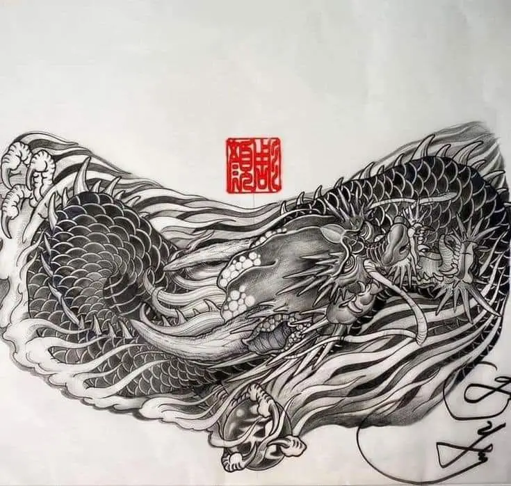 Hình Xăm Long Lân Quy Phụng - Tượng Trưng Cho Sự Hài Hòa 52