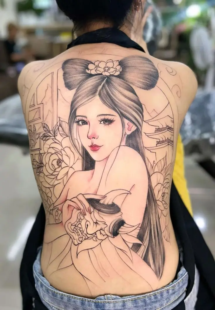 Hình Xăm Full Lưng Nữ: Những Mẫu Thiết Kế Đặc Sắc 12