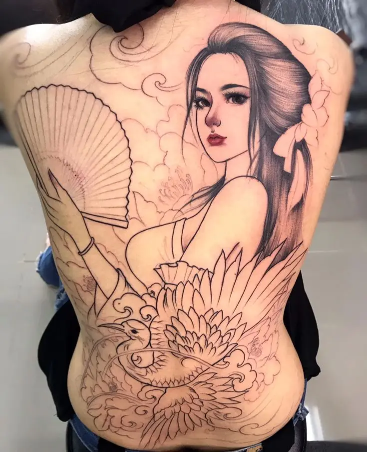 Hình Xăm Full Lưng Nữ: Những Mẫu Thiết Kế Đặc Sắc 23