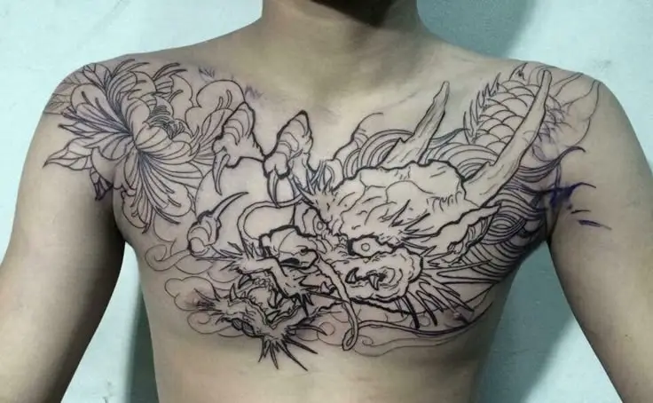 Hình Xăm Mặt Rồng Kín Bụng - Biểu Tượng Của Sức Mạnh và Quyền Lực 37