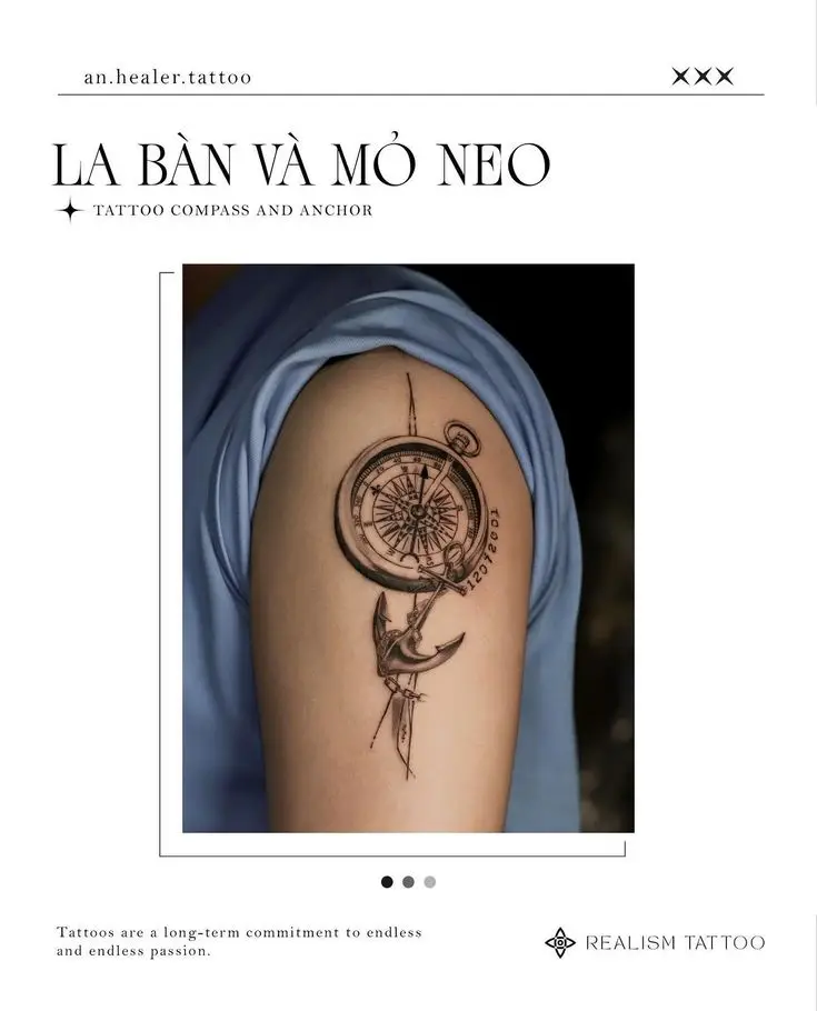 Hình Xăm Mỏ Neo La Bàn - Điểm Nhấn Tâm Linh Trong Nghệ Thuật Xăm 61