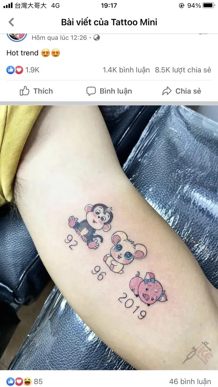Ý nghĩa hình xăm năm sinh gia đình và cách lựa chọn 30