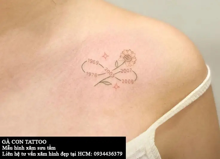 Hình xăm năm sinh gia đình 4 người: Cách thể hiện tình yêu thương 52