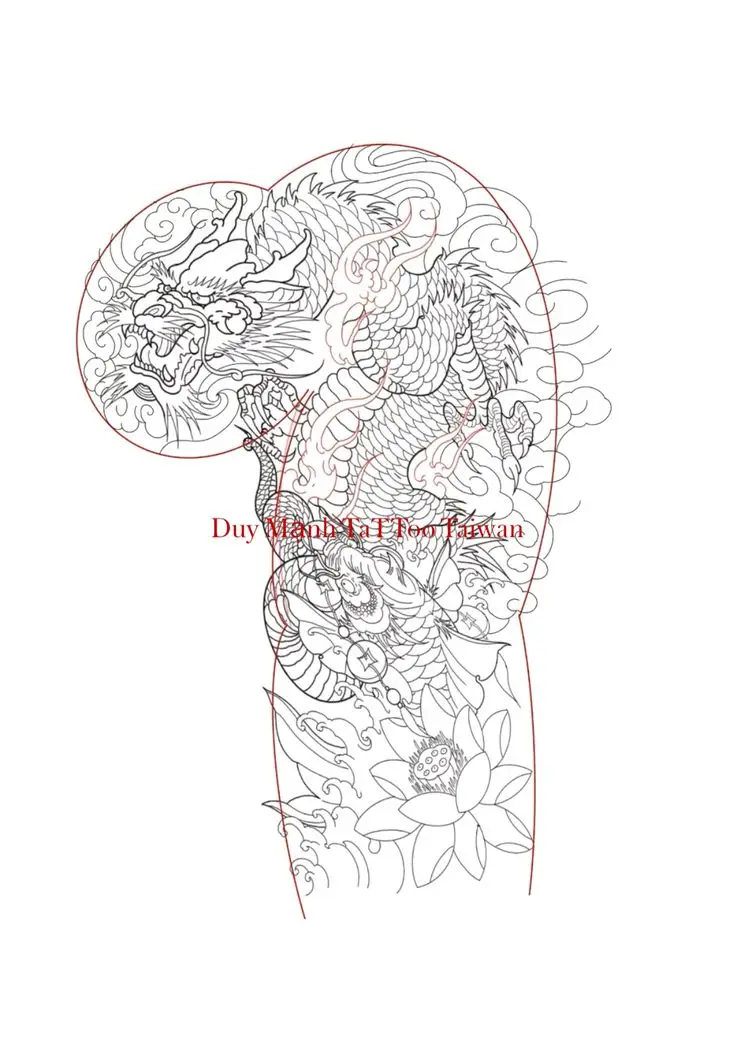Hình Xăm Ngộ Không Cưỡi Rồng - Truyền Thuyết và Nghệ Thuật 39