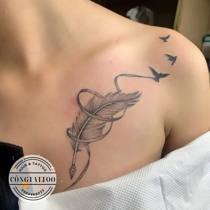 Hình Xăm Ngực Cho Nữ - Những Mẫu Thiết Kế Đẹp Và Ý Nghĩa 4