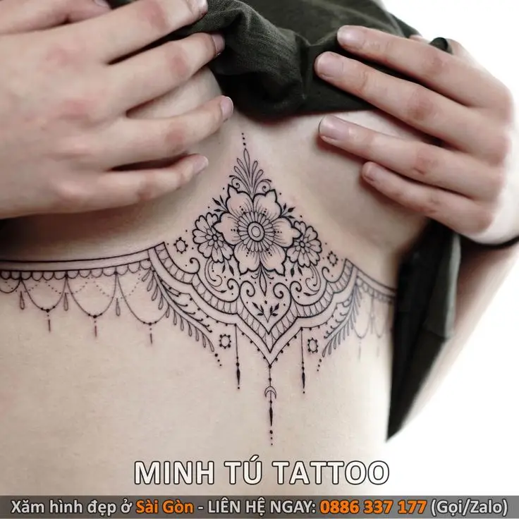 Hình Xăm Ngực Cho Nữ - Những Mẫu Thiết Kế Đẹp Và Ý Nghĩa 13