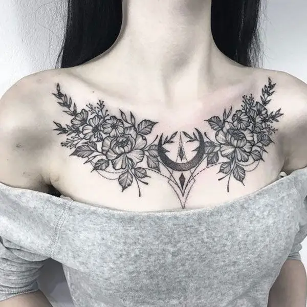 Hình Xăm Ngực Cho Nữ - Những Mẫu Thiết Kế Đẹp Và Ý Nghĩa 39
