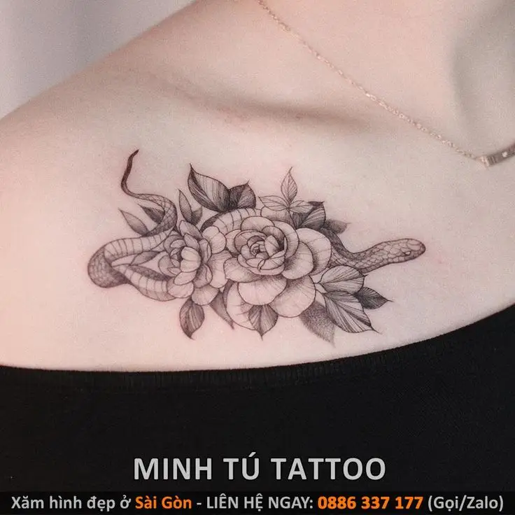 Hình Xăm Ngực Cho Nữ - Những Mẫu Thiết Kế Đẹp Và Ý Nghĩa 46