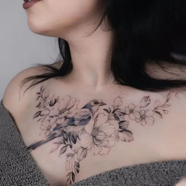 Hình Xăm Ngực Cho Nữ - Những Mẫu Thiết Kế Đẹp Và Ý Nghĩa 66