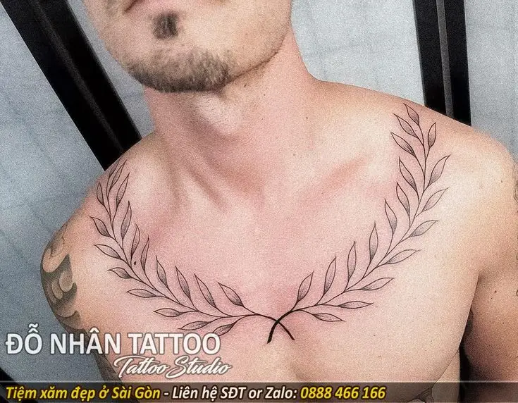Khám phá hình xăm ngực đẹp nam: Nghệ thuật và cá tính 34