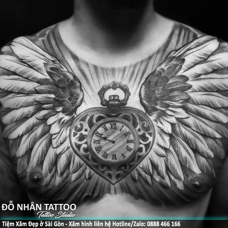Khám phá hình xăm ngực đẹp nam: Nghệ thuật và cá tính 37