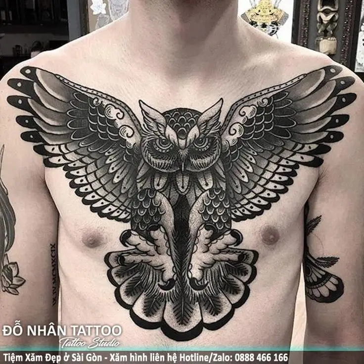 Khám phá hình xăm ngực đẹp nam: Nghệ thuật và cá tính 64