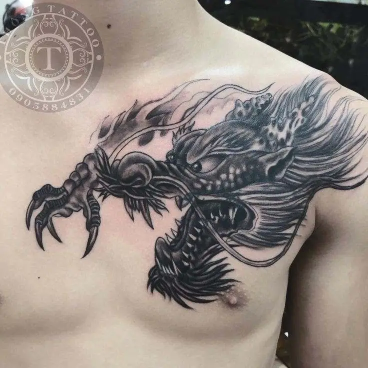 Khám phá hình xăm ngực đẹp nam: Nghệ thuật và cá tính 74