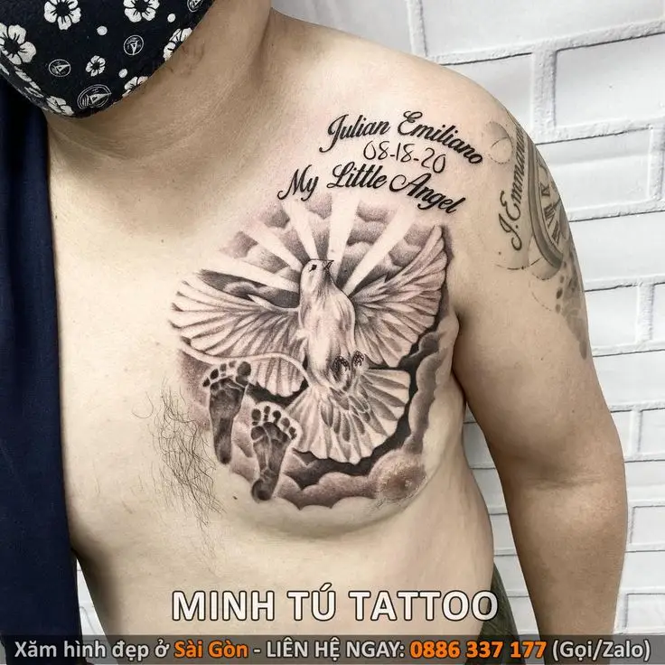 Hình Xăm Ngực Nam Nhỏ: Những Lựa Chọn Tinh Tế 33