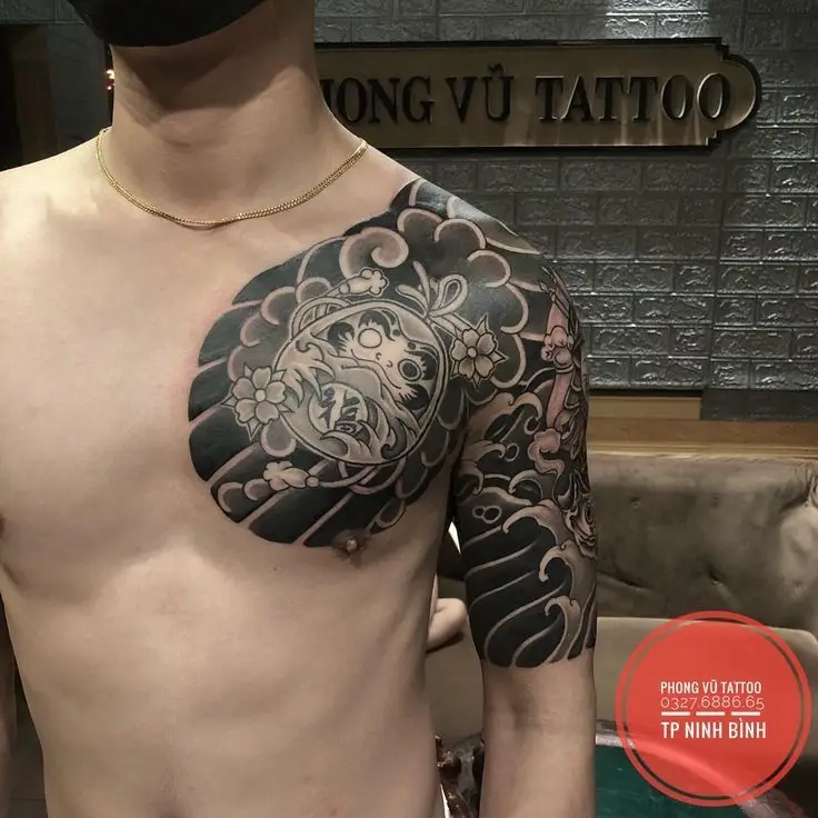Nét Đẹp Văn Hóa Với Hình Xăm Nhật Cổ Ngực Đầy Ý Nghĩa 50