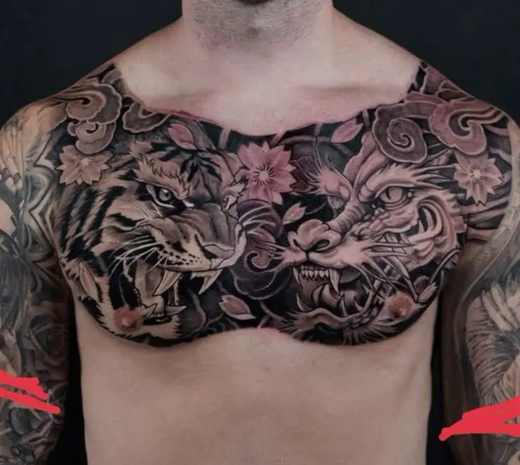 Nét Đẹp Văn Hóa Với Hình Xăm Nhật Cổ Ngực Đầy Ý Nghĩa 62