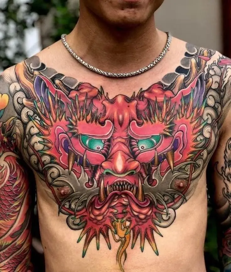 Hình Xăm Nhật Cổ Đơn Giản Dễ Thương 14