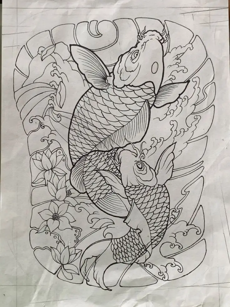 Hình Xăm Nhật Cổ Đơn Giản Dễ Thương