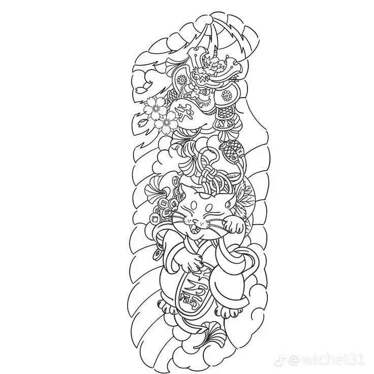 Hình Xăm Nửa Người Nhật Cổ - Nghệ Thuật Từ Những Huyền Thoại 42
