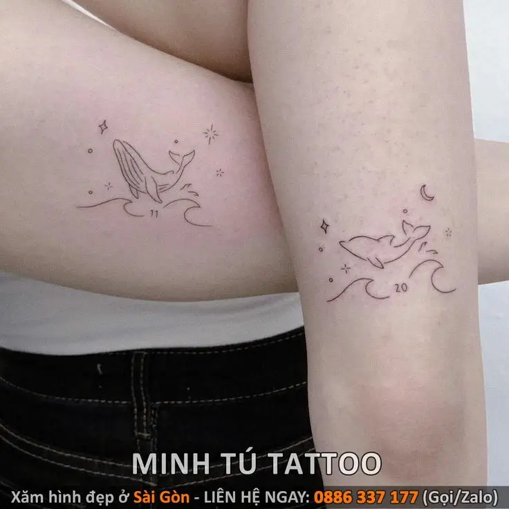 Hình xăm ở bắp tay nữ mini - Sự tinh tế trong từng chi tiết 43