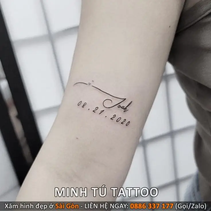 Hình xăm ở bắp tay nữ mini - Sự tinh tế trong từng chi tiết 52