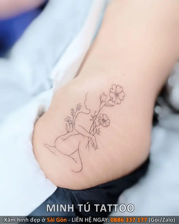 Hình Xăm Ở Đùi Cho Nữ Cô Gái - Sự Sáng Tạo Không Giới Hạn 36