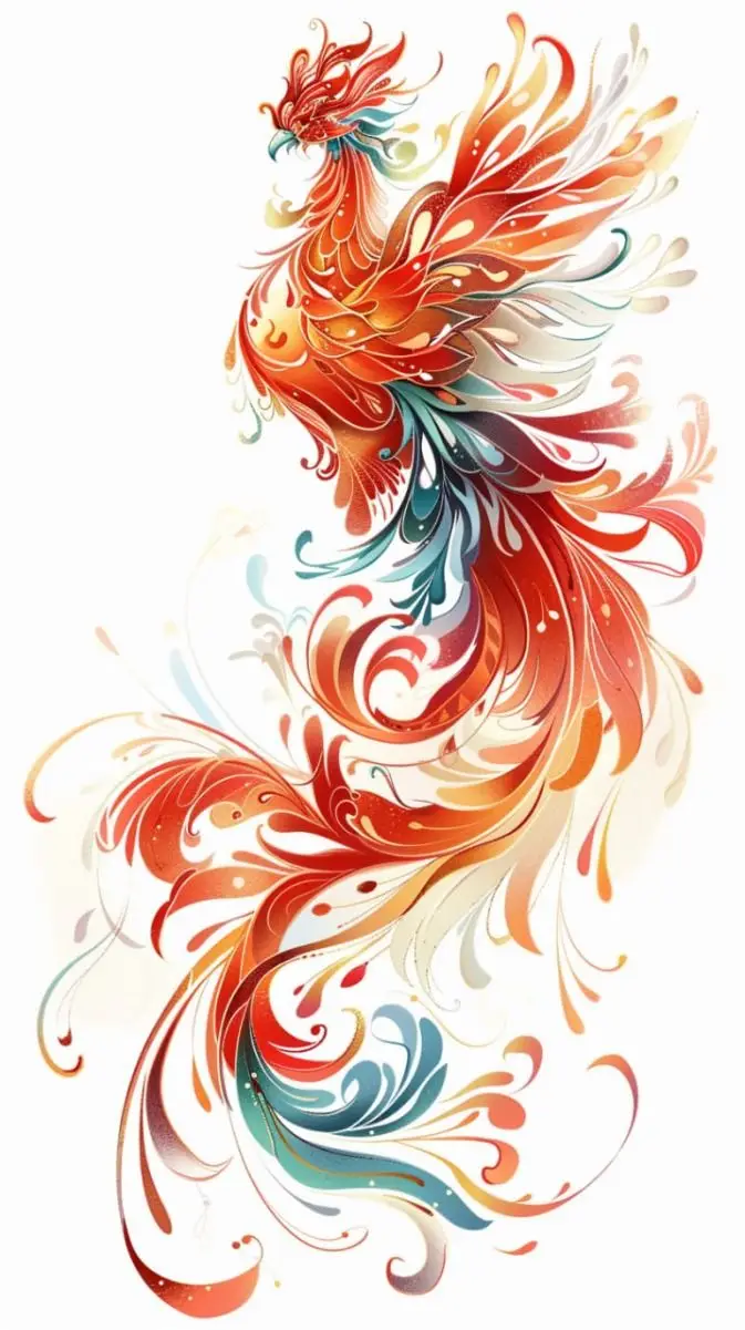 Hình Xăm Phượng Hoàng Đẹp: Biểu Tượng Của Sự Tái Sinh 46