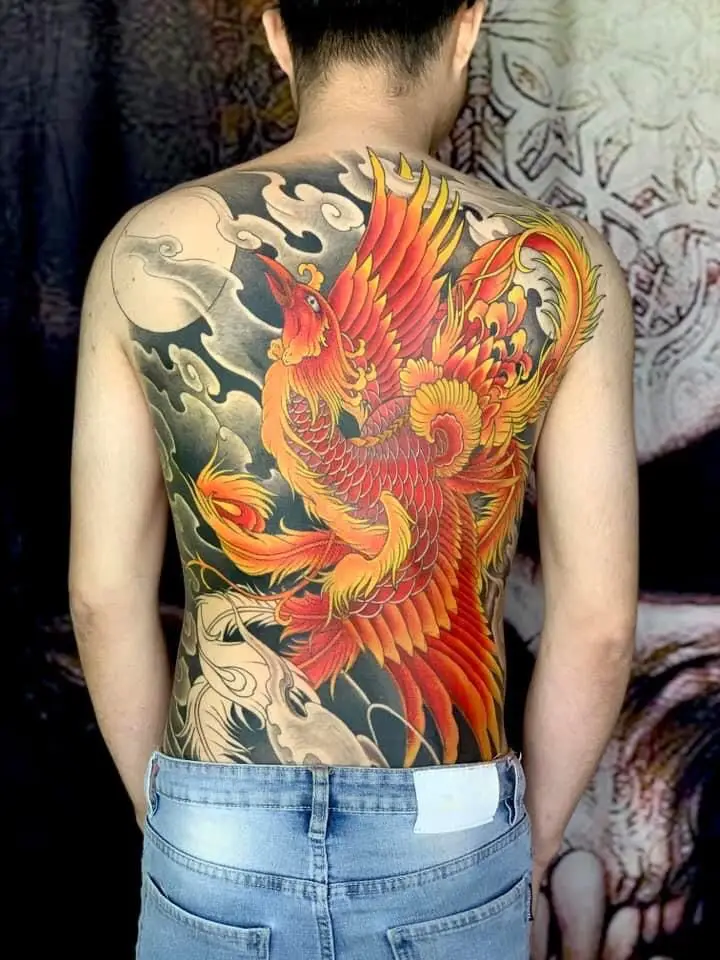 Hình Xăm Phượng Hoàng Lửa Đẹp Nhất Cho Nữ 18