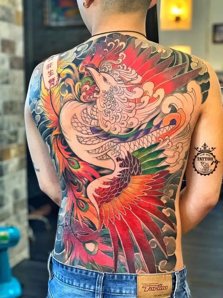 Hình Xăm Phượng Hoàng Lửa Đẹp Nhất Cho Nữ 33