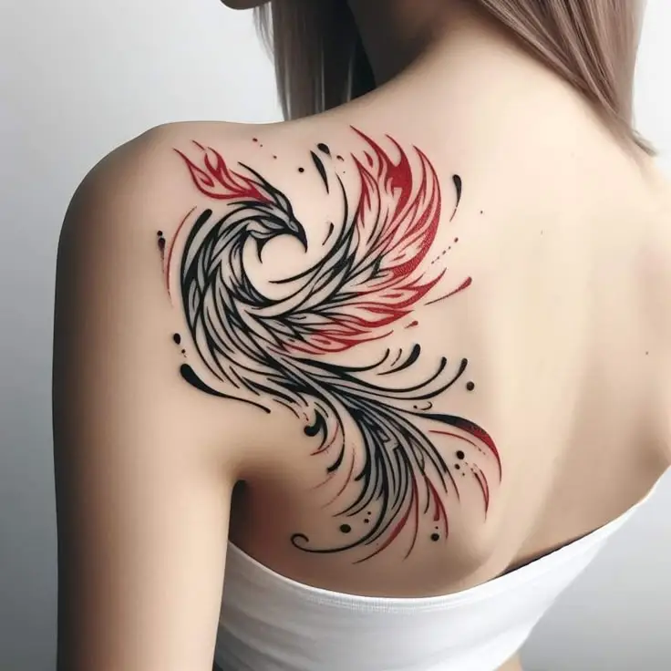 Khám Phá Hình Xăm Phượng Hoàng Nữ - Biểu Tượng Của Sự Tái Sinh 19
