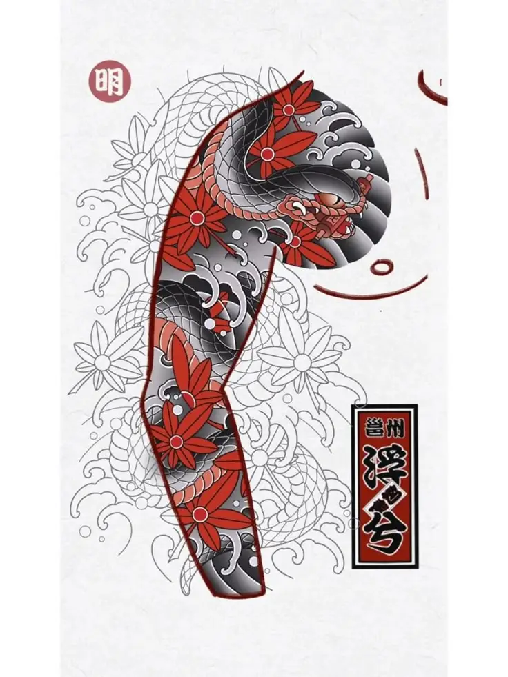 Hình Xăm Rắn Full Tay - Ý Nghĩa và Mẫu Ấn Tượng 11