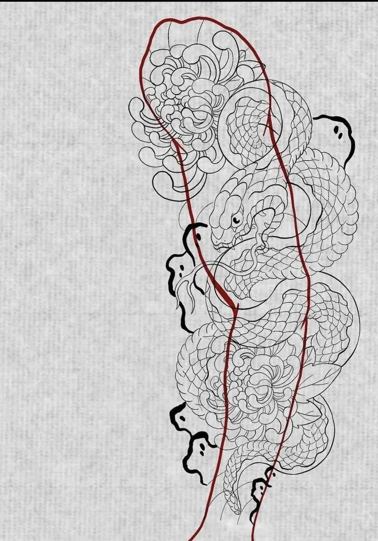 Hình Xăm Rắn Full Tay - Ý Nghĩa và Mẫu Ấn Tượng 37