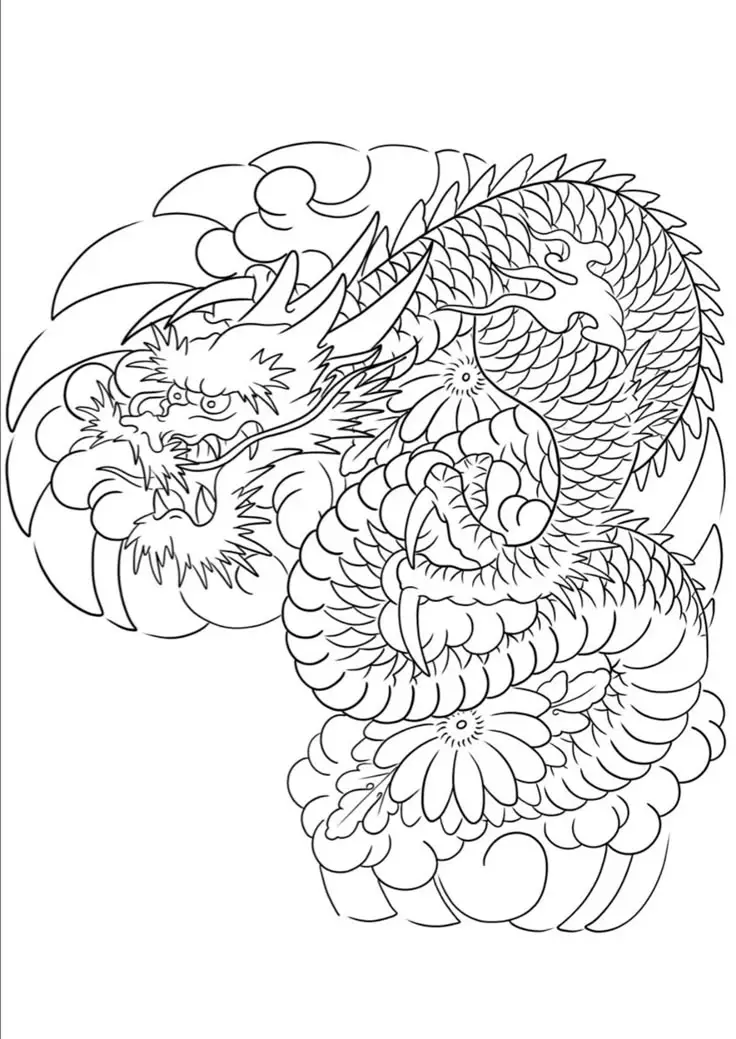 Sự sống động trong hình xăm rồng bắp tay 1
