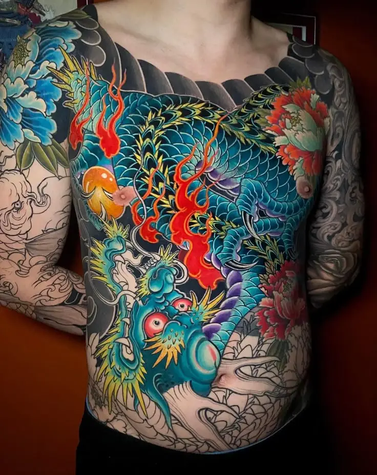 Những mẫu hình xăm rồng full lưng đẹp nhất cho tín đồ nghệ thuật xăm hình 19