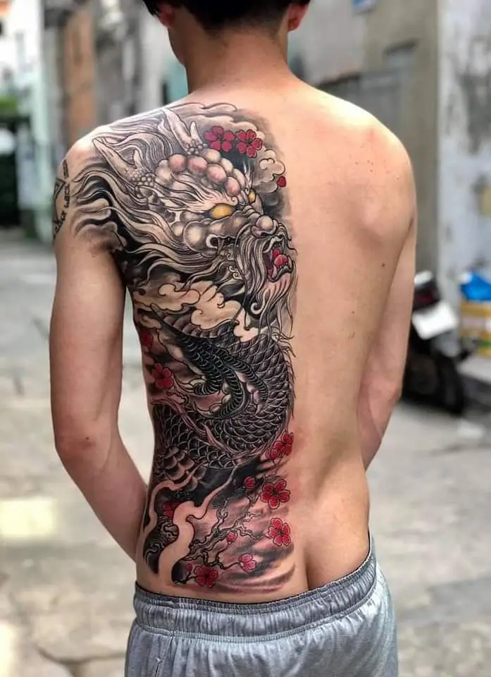 Những mẫu hình xăm rồng full lưng đẹp nhất cho tín đồ nghệ thuật xăm hình 51