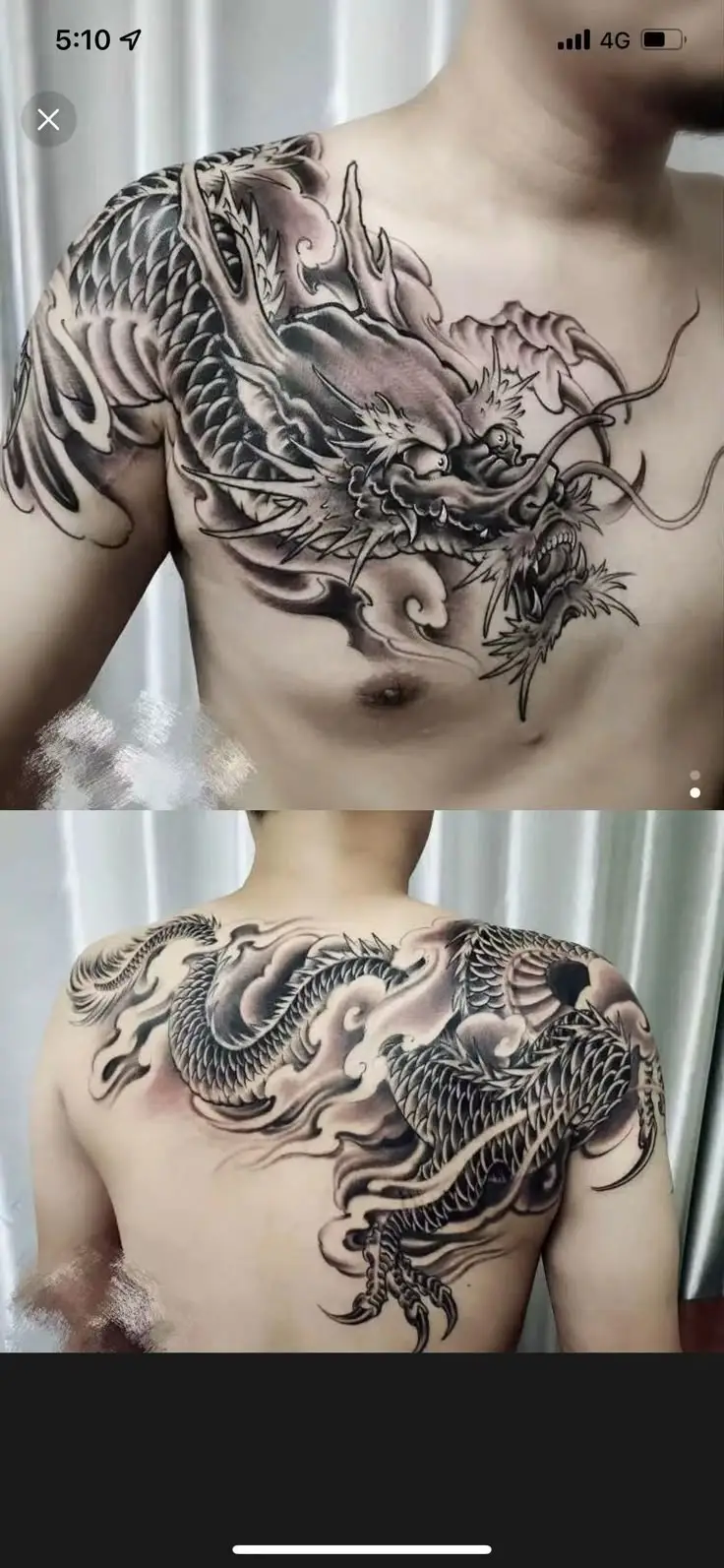 Những mẫu hình xăm rồng full lưng đẹp nhất cho tín đồ nghệ thuật xăm hình 52