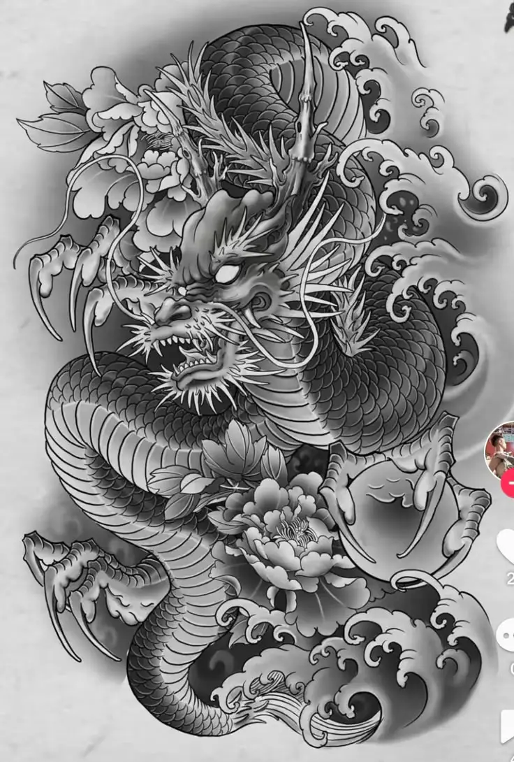 Hình Xăm Rồng Full Tay - Sự Kết Hợp Giữa Mỹ Thuật Và Văn Hóa 34
