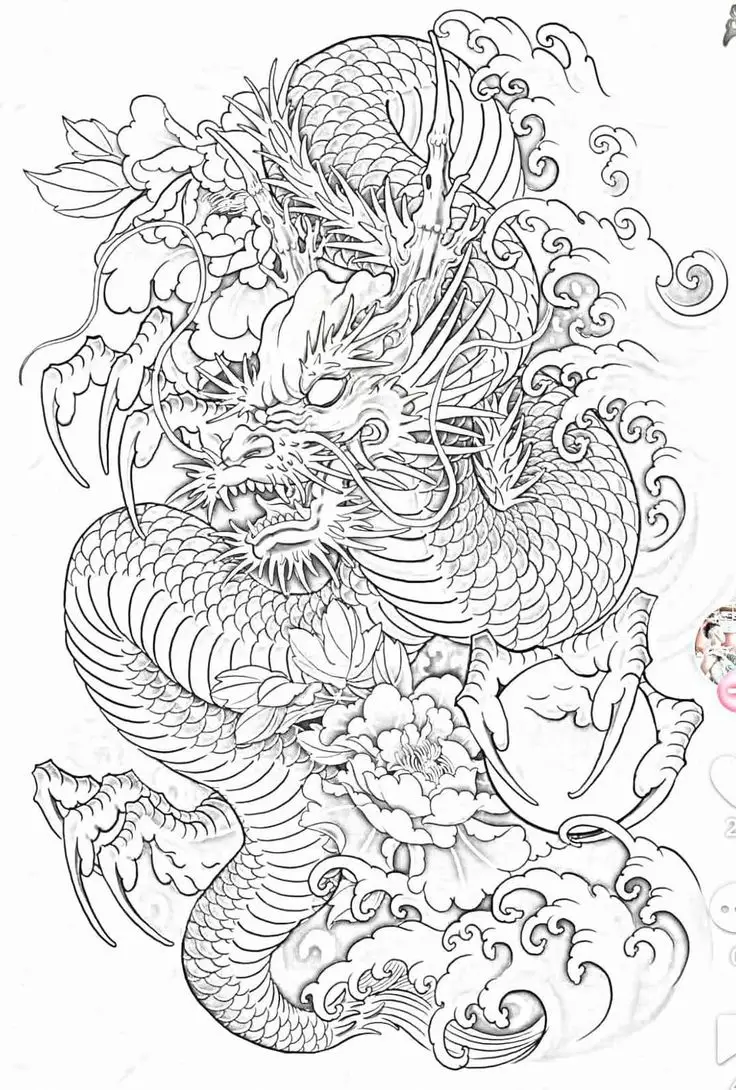 Hình Xăm Rồng Nhật Cổ Full Tay - Tượng Trưng Cho Quyền Lực 9