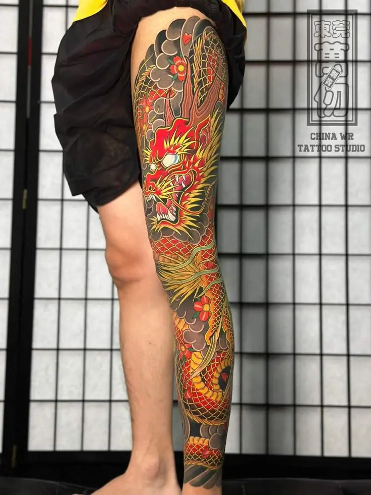Hình Xăm Rồng Nhật Cổ Full Tay - Tượng Trưng Cho Quyền Lực 28
