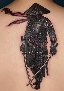 Hình Xăm Samurai Cầm Kiếm - Sức Mạnh và Danh Dự 16